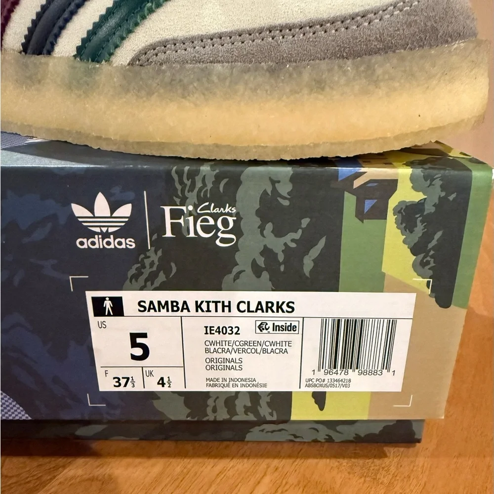 adidas Clarks 8th Street Samba by Ronnie Fieg Kithmas White Multi